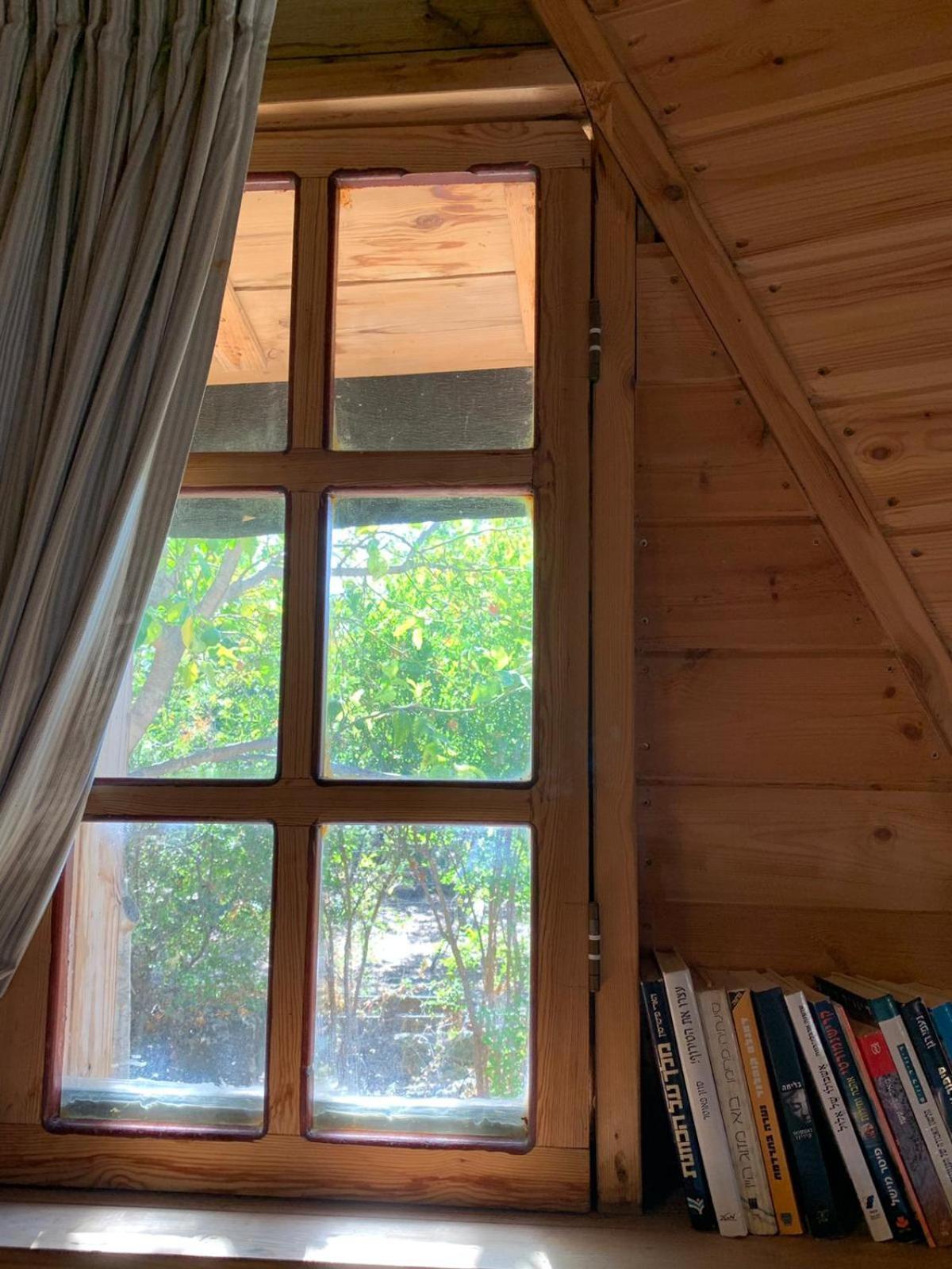 בקתת עץ בחורש במנות - דום גיאודזי - Wooden Cabin In Manot Luaran gambar